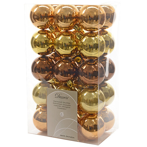Коллекция пластиковых шаров Gracy - Золотой Дождь 6 см, 30 шт Kaemingk/Winter Deco