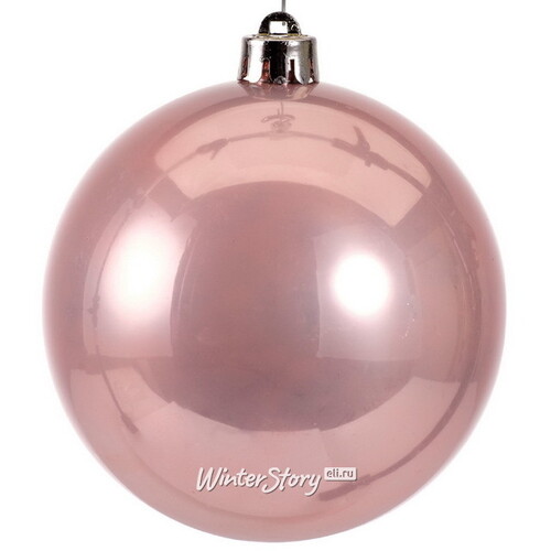 Набор пластиковых шаров Розовый Бутон 10 см, 4 шт, mix Winter Deco