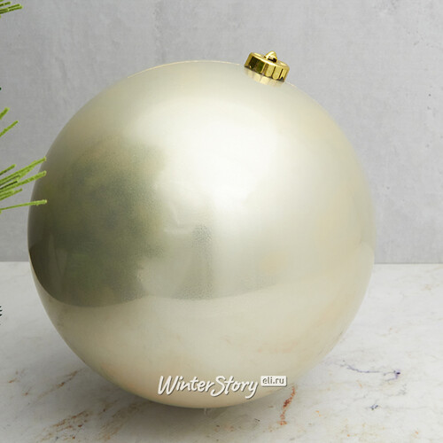 Пластиковый шар 20 см, перламутровый глянцевый Winter Deco