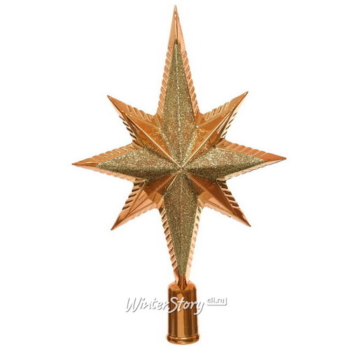 Верхушка Вифлеемская Звезда 25 см янтарная Kaemingk