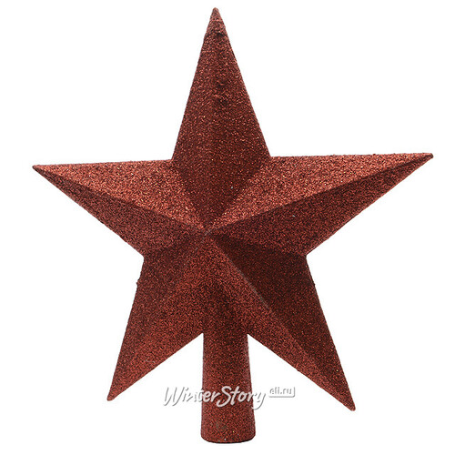 Верхушка Звезда 19 см красная Kaemingk