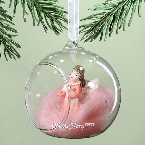 Елочный шар с композицией Fairy Tale - Алисия 8 см, стекло Kaemingk