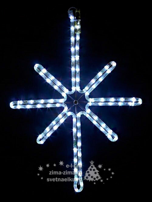 Украшение Звезда Полярная Экспо БЕЛАЯ, 50*38 см LED дюралайт, IP44 Царь Елка