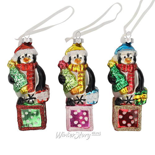 Набор елочных игрушек Christmas Pingui 11 см, 3 шт Kaemingk
