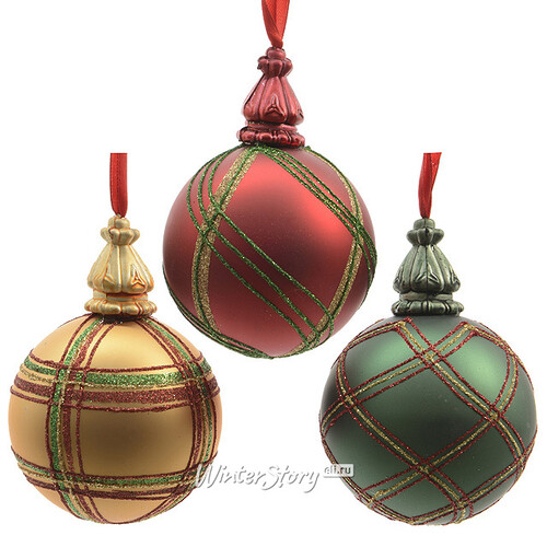 Набор стеклянных шаров "БЛЕСК", 8 см, 12 шт, разноцветный Kaemingk