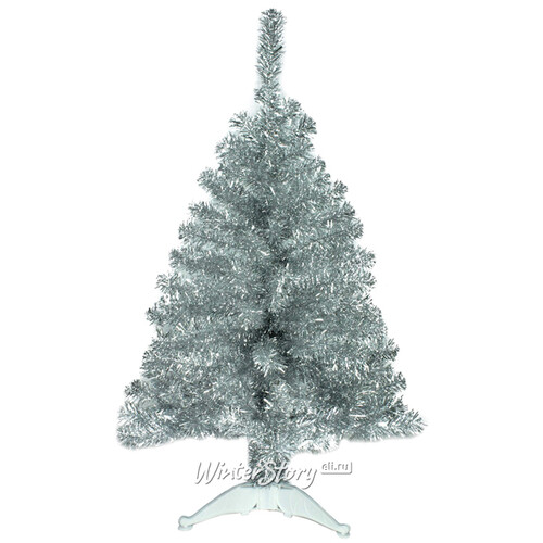 Искусственная серебряная елка Северное Сияние 120 см, фольга MOROZCO