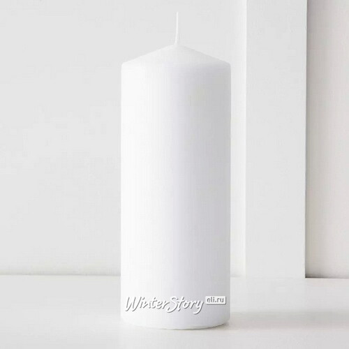 Свеча столбик 200*80 мм, белая Омский Свечной