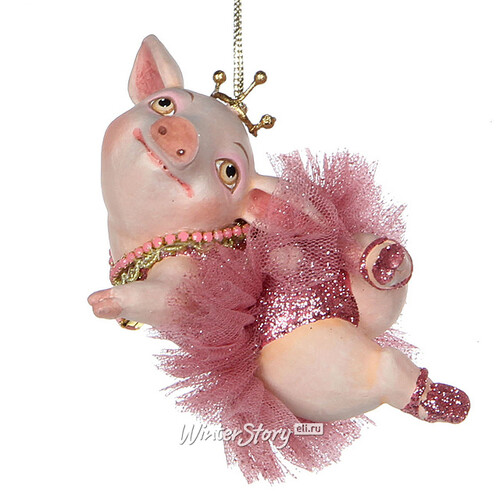 Елочное украшение Свинка - Балеринка-3 11*8 см, подвеска Katherine’s Collection