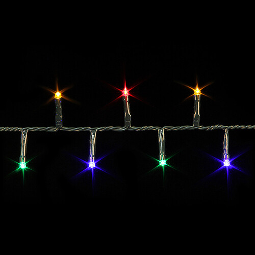 Светодиодная гирлянда на елку 215 см Luca Snake, 700 разноцветных LED, зеленый ПВХ, контроллер, IP44 Edelman