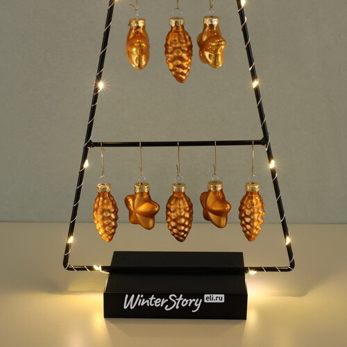 Декоративная светящаяся елка Франклин 52 см, 15 теплых белых LED ламп, на батарейках Edelman