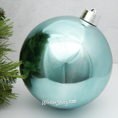Пластиковый шар Sonder 25 см сине-зеленый глянцевый Winter Deco