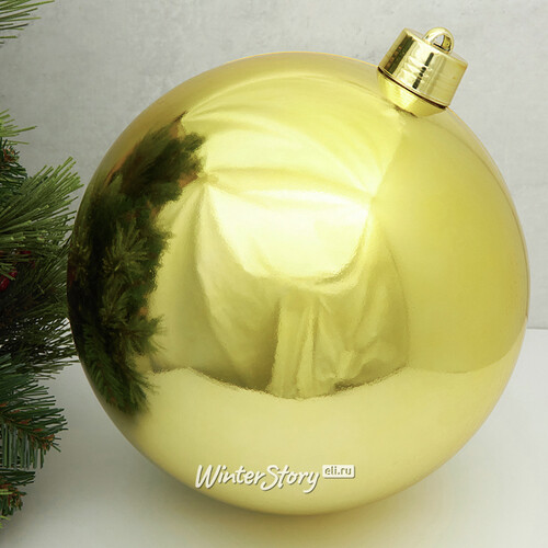 Пластиковый шар Sonder 30 см золотой глянцевый Winter Deco