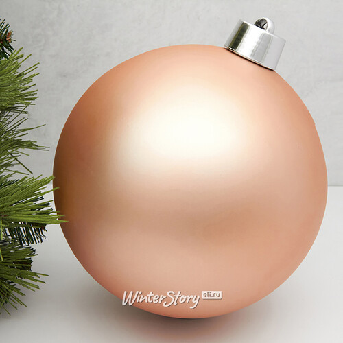 Пластиковый шар Sonder 25 см светло-розовый матовый Winter Deco