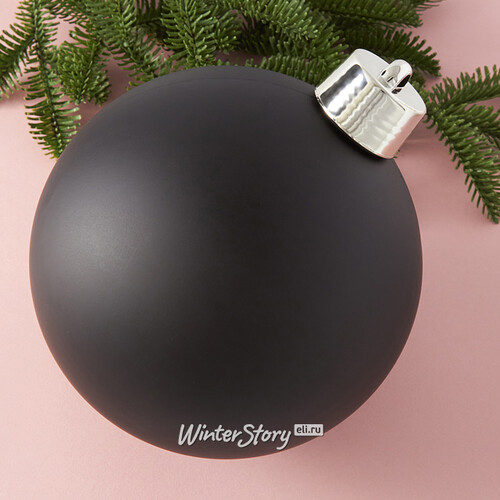 Пластиковый шар Sonder 20 см черный матовый Winter Deco