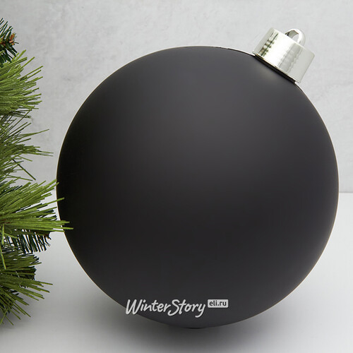 Пластиковый шар Sonder 25 см черный матовый Winter Deco