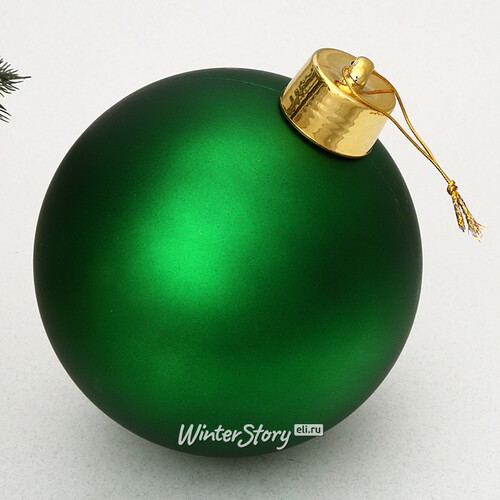 Пластиковый шар Sonder 20 см ярко-зеленый матовый Winter Deco