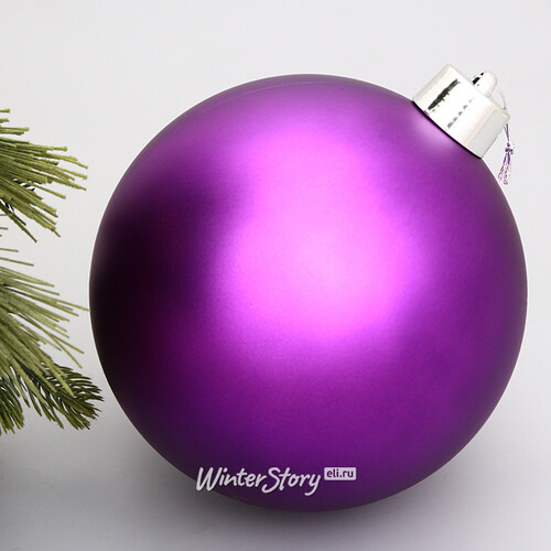 Пластиковый шар Sonder 25 см фиолетовый матовый Winter Deco