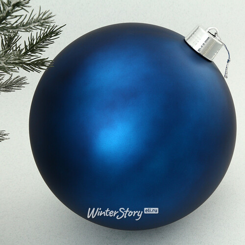 Пластиковый шар Sonder 30 см синий матовый Winter Deco