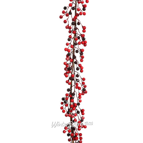 Декоративная гирлянда Berries Santiago 180 см заснеженная Edelman