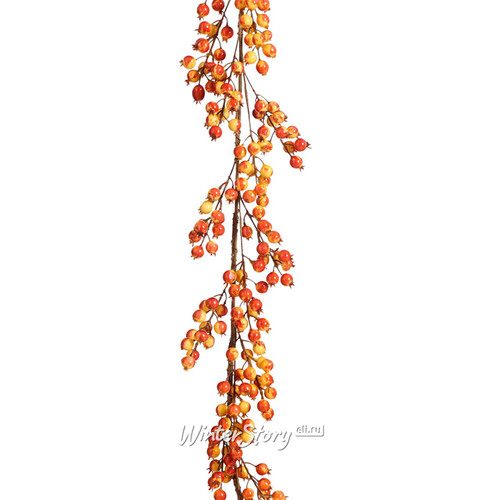 Декоративная гирлянда Berries Bennetti 180 см оранжевая Edelman