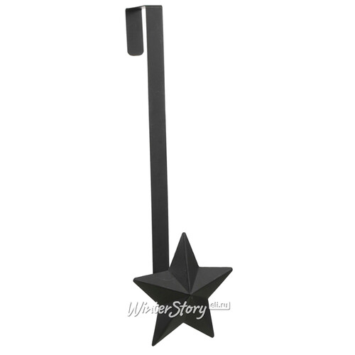 Декоративный крючок на дверь Звезда Джоуль 52 см черная Edelman