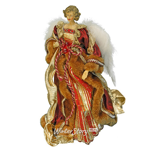 Ангел в бордово-золотом платье, 37 см Holiday Classics