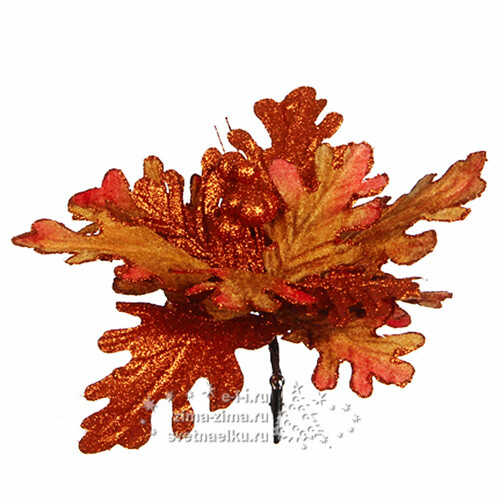 Композиция "Осенний Цветок", 26 см, оранжевый Edelman