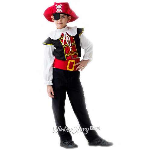 Карнавальный костюм Пират со шляпой, рост 122-134 Бока С