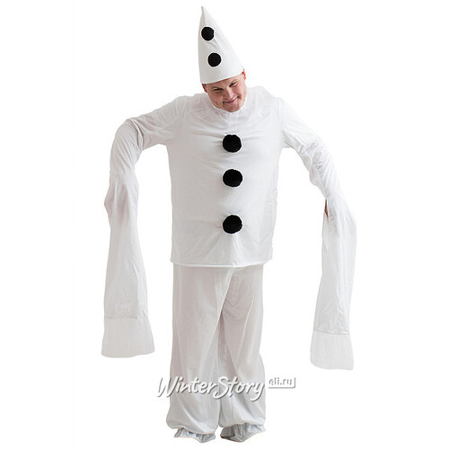 Взрослый карнавальный костюм Пьеро, 50-52 размер Бока С