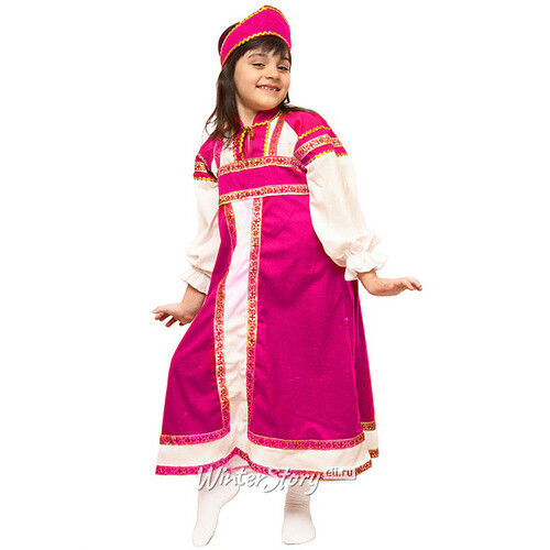 Карнавальный костюм Аленушка, розовый, рост 122-134 см Бока С