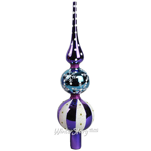 Верхушка Радуга 31 см фиолетовая, стекло Kaemingk