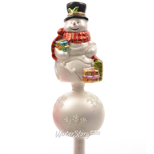 Верхушка Снеговик с Подарками 35*8 см Kaemingk