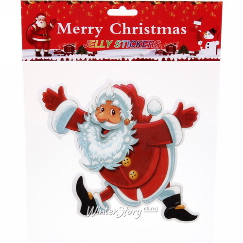 Новогодний стикер Добродушный Санта 20*19 см Serpantin