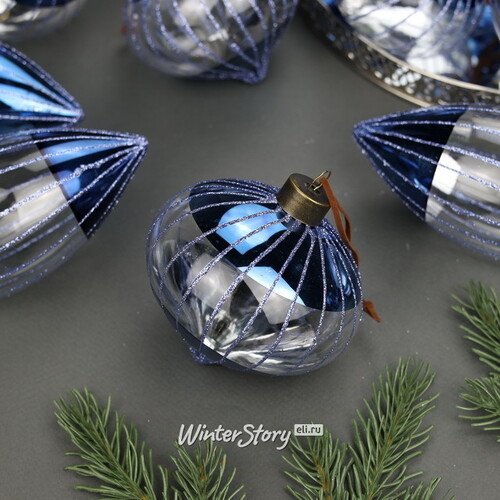 Набор стеклянных шаров Vincitore Luna 10-15 см, 12 шт Winter Deco