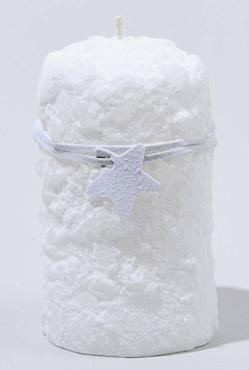 Декоративная свеча Снежок, 180*68 мм Kaemingk