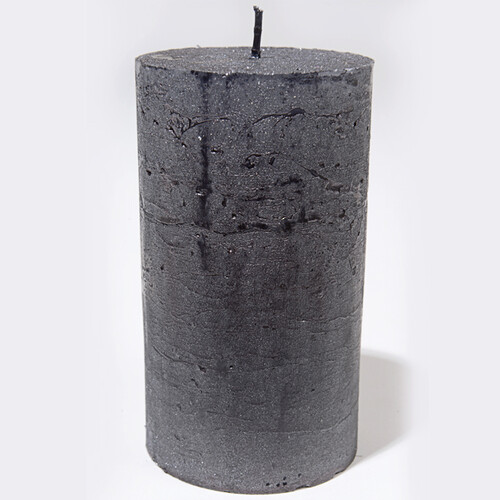 Декоративная свеча Металлик Макси 120*68 мм черная Kaemingk