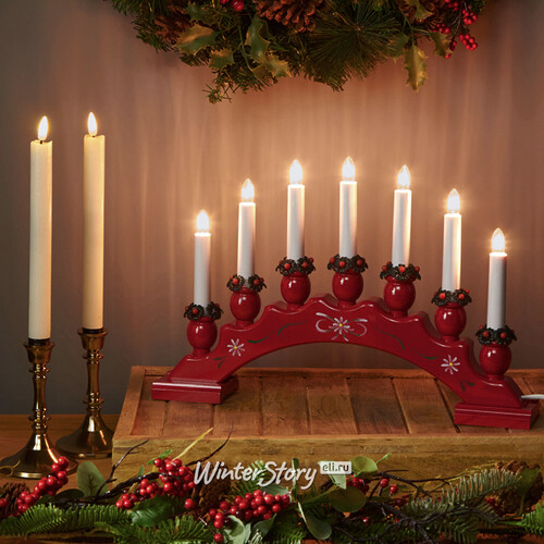 Рождественская горка Sanna 42*27 см, 7 электрических свечей Star Trading