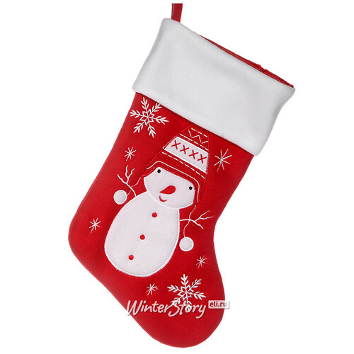 Рождественский носок из флиса "Традиция" 38 см Billiet