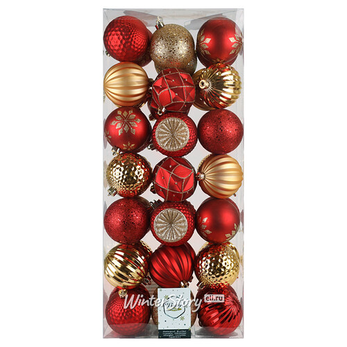 Набор пластиковых шаров Shine Collection: This is Christmas 8 см, 42 шт Winter Deco