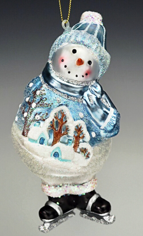 Елочная игрушка "Снеговик-фигурист", 14 см Holiday Classics