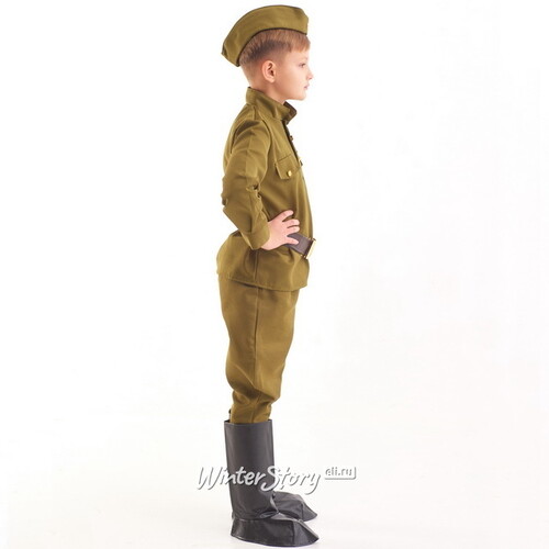 Детская военная форма Солдат в галифе люкс, рост 122-134 см Бока С