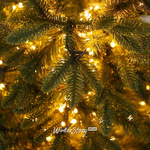 Искусственная елка с лампочками Барокко Премиум 120 см, теплые белые LED, ЛИТАЯ + ПВХ GREEN TREES