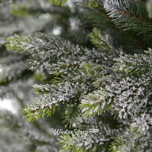 Искусственная елка Lugano Frosted 220 см, ЛИТАЯ + ПВХ, с деревянной подставкой A Perfect Christmas