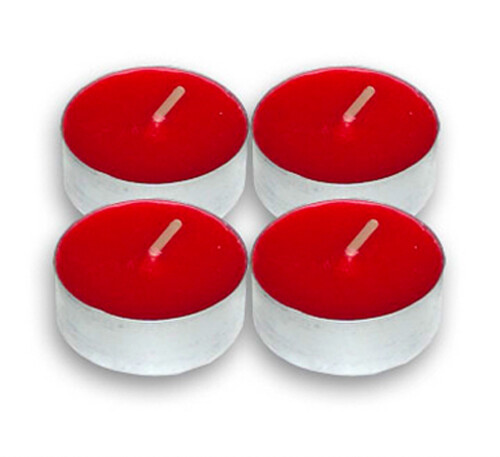 Набор ароматических чайных свечей Макси Клубника, 6 см, 4 шт НСК