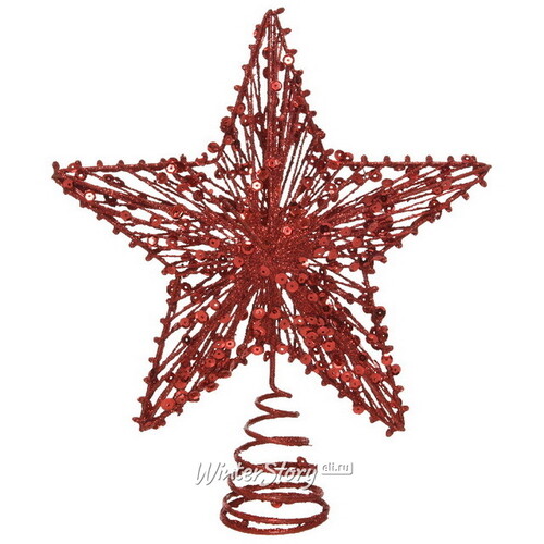 Звезда на елку Persian Red 22 см Kaemingk