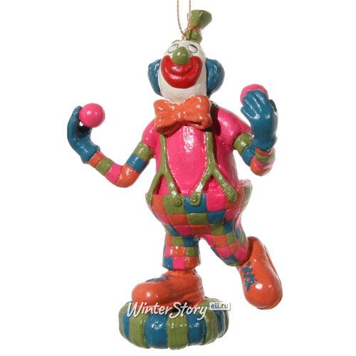 Елочная игрушка Клоун Жонглер 13 см, подвеска ShiShi