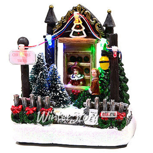 Светящаяся композиция "Рождественская Ярмарка", 11x7.5x14 см, LED, батарейка Kaemingk