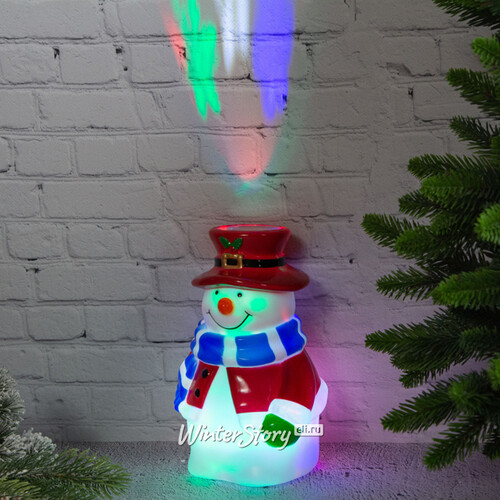 Новогодний светильник Снеговичок 19 см, 20 м2, на батарейках, IP20 Kaemingk