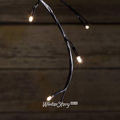 Ветка - лиана Плакучая Ива, 300см, 288 LED ламп, теплый белый, уцененный Kaemingk