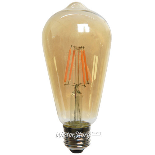 Светодиодная ретро лампа Эдисона 4W E27 янтарная Kaemingk